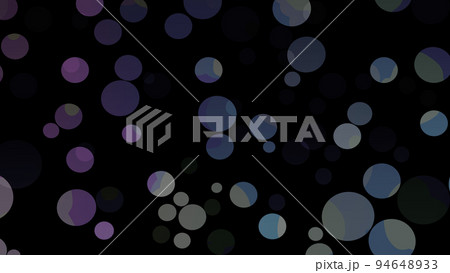 黒　黒背景　ブラック　black　k　イラスト背景　泡　バブル　バーチャル背景　メタバース背景 94648933