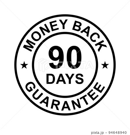 90 days money back guarantee icon vector for graphic design, logo, website, social media, mobile app, UI illustration 90 days money back guarantee icon vector for graphic design, logo, website, social media, mobile app, UI illustration 94648940