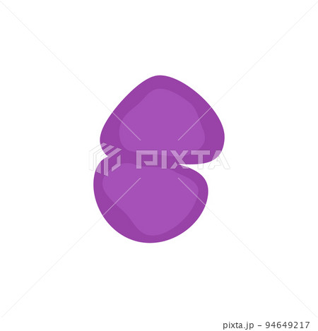 Streptococcus Pneumoniae bacteria cell medical diagram icon Streptococcus Pneumoniae bacteria cell medical diagram icon 94649217