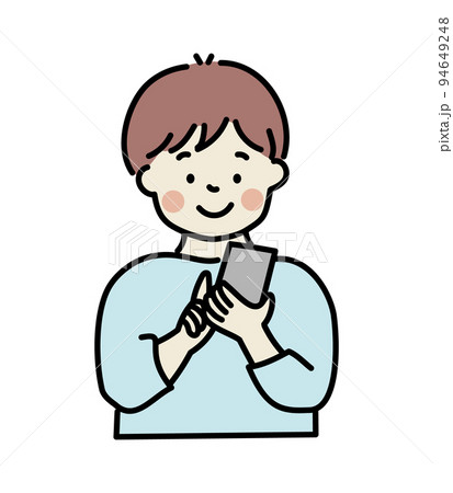 スマートフォンを使う若い男性 94649248