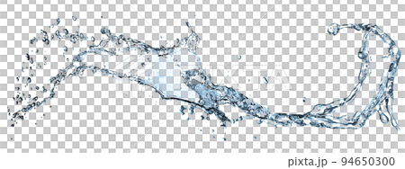水しぶきの3dイラストレーション 94650300