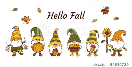 Autumn gnome banner Autumn gnome banner 94650789