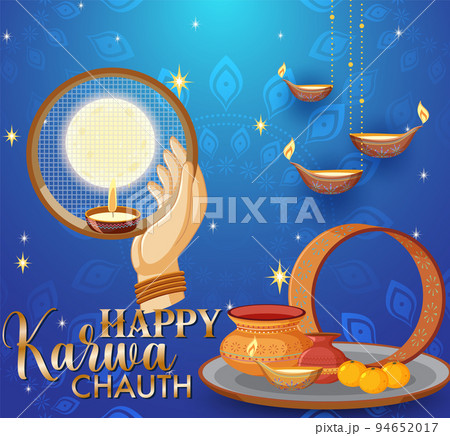 Happy Karva Chauth Poster Design 94652017