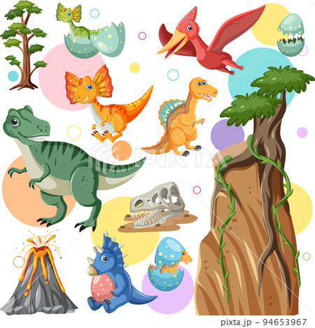 Cute dinosaur seamless pattern 94653967