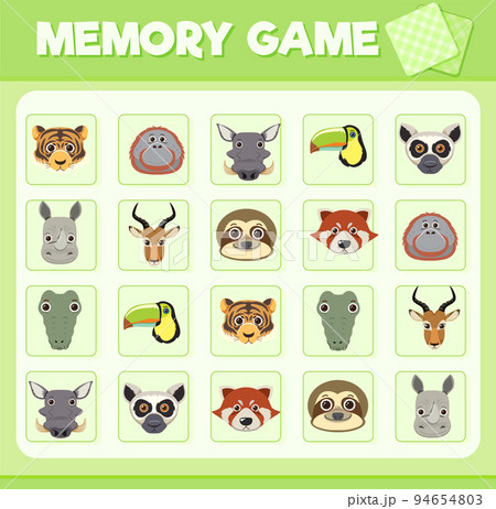 Animal memory card game Animal memory card game 94654803