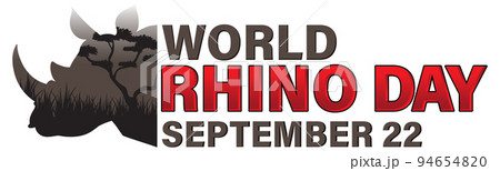 World Rhino Day Banner Design World Rhino Day Banner Design 94654820
