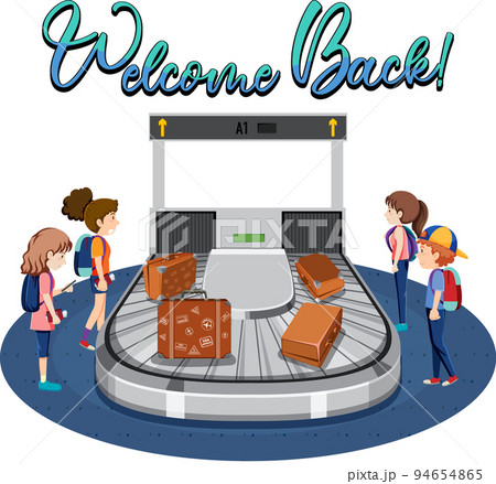 People cartoon characters in the airport People cartoon characters in the airport 94654865