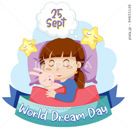 World dream day banner design with cartoon character World dream day banner design with cartoon character 94655146