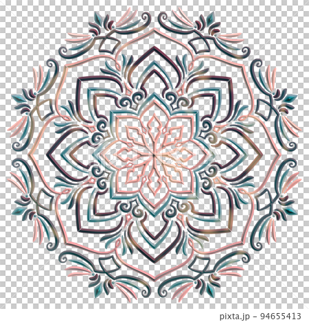 Mandala art (cute, calm, flowers, geometric patterns) 94655413