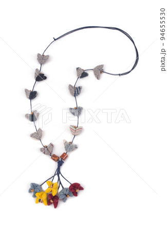 women necklace made of colorful cotton cloth women necklace made of colorful cotton cloth 94655530