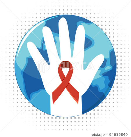 Red ribbon AIDS HIV symbol 94656840