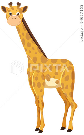 Cute giraffe in flat cartoon style Cute giraffe in flat cartoon style 94657155