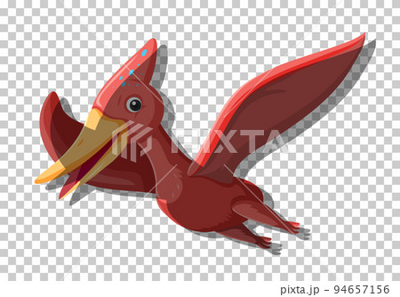 Cute pteranodon dinosaur isolated 94657156