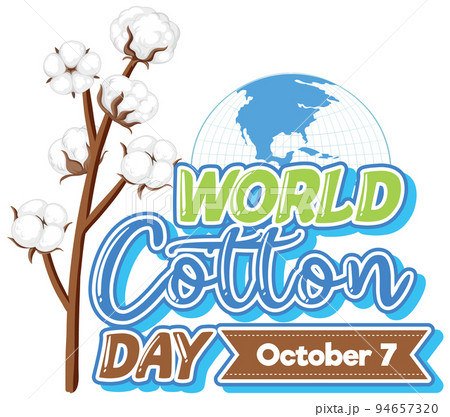 World Cotton Day Bannerのイラスト素材 [94657320] - PIXTA