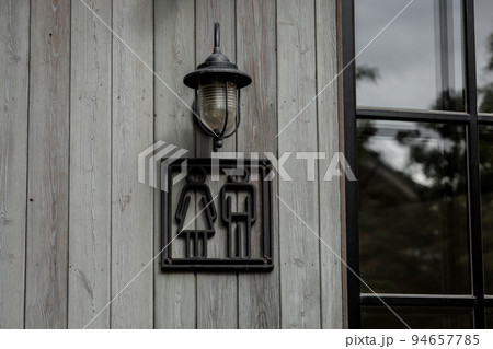 male and female toilet logo 94657785