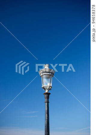 Victorian streetlight against sky Victorian streetlight against sky 94658378