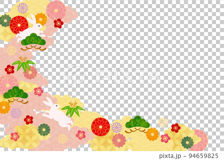 卯年-年賀状テンプレ-け3 94659825