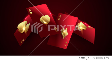 3D Casino Card Design Background Luxury Background Vector Illustration 94660379