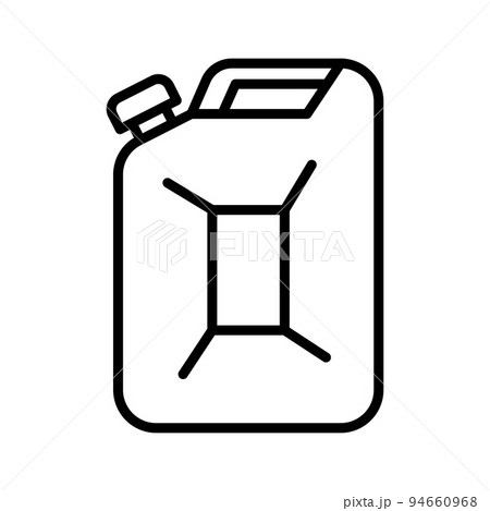 Canister icon. Jerry Can. Fuel, gasoline or oil canister. Pictogram isolated on a white background. Canister icon. Jerry Can. Fuel, gasoline or oil canister. Pictogram isolated on a white background. 94660968