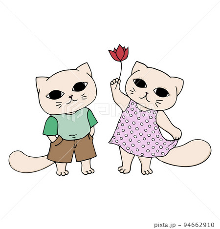 Kitten colorful hand drawn cute vector Kitten colorful hand drawn cute vector 94662910