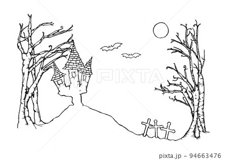 ハロウィンのイメージイラスト 94663476