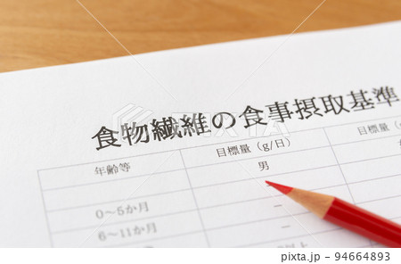 食物繊維の食事摂取基準 食物繊維の食事摂取基準 94664893