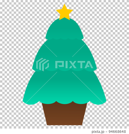 Simple Christmas tree image material 94668648