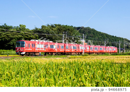 【名鉄名古屋本線】田園風景を駆ける普通列車 【名鉄名古屋本線】田園風景を駆ける普通列車 94668975