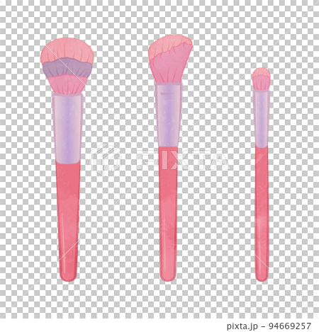 可愛的化妝刷粉紅色 Ver 插圖集 94669257