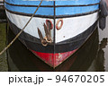 Bow of an old ship  moored in harbor 94670205