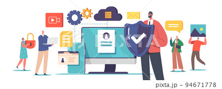 Cyber Safety, Computer Security, Internet Privacy, Data Protection, Virtual Private Network and Cloud Storage Concept Cyber Safety, Computer Security, Internet Privacy, Data Protection, Virtual Private Network and Cloud Storage Concept 94671778