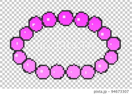 Dot painting beads (pink) 94673307