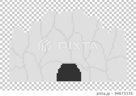 pixelated ore cave 94673338