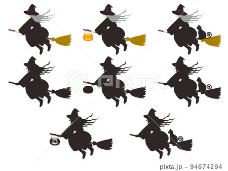 ハロウィン_魔女_セット 94674294