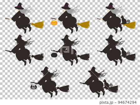 ハロウィン_魔女_セット 94674294