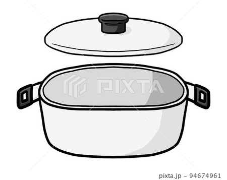 白いお鍋のイラスト 94674961