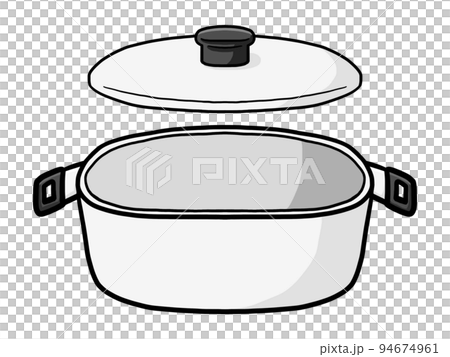 白いお鍋のイラスト 94674961