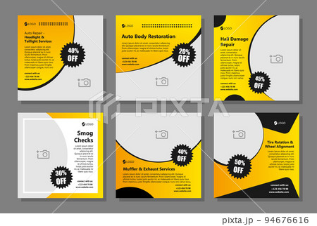 Flyer template set, vector illustration 94676616