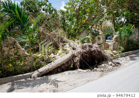 Consequences of Hurricane Fiona. Dominican Republic. Punta cana. Consequences of Hurricane Fiona. Dominican Republic. Punta cana. 94679412
