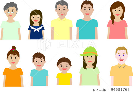 色々な人物の上半身 色々な人物の上半身 94681762