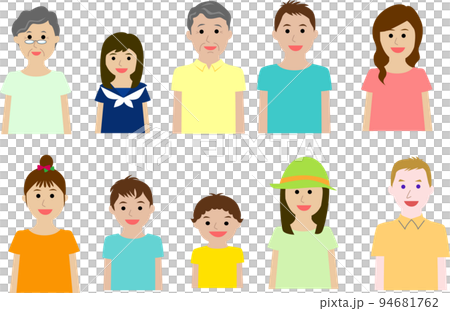 色々な人物の上半身 色々な人物の上半身 94681762