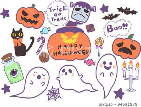 ハロウィン素材セット 94681979