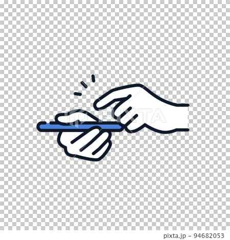 スマホを操作するアイコン スマホを操作するアイコン 94682053