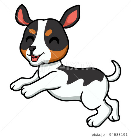 Cute rat terrier dog cartoon 94683191