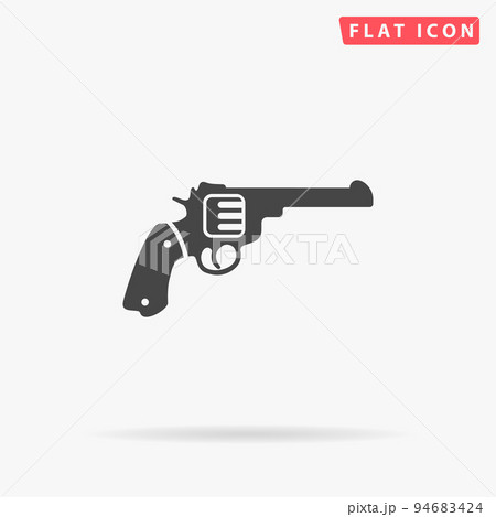 Revolver flat vector icon Revolver flat vector icon 94683424