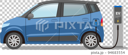 電動汽車 EV 充電 藍色 94683554