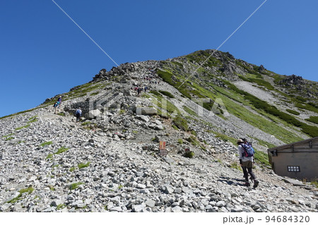 立山・雄山稜線登山道 一ノ越峠 立山・雄山稜線登山道 一ノ越峠 94684320