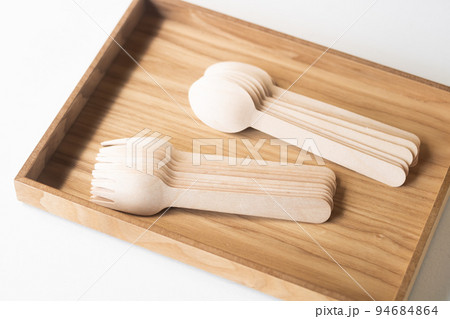 脱プラスチック・白樺材のカトラリーで環境負荷軽減 94684864