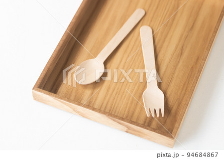 脱プラスチック・白樺材のカトラリーで環境負荷軽減 94684867