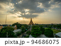 Sunset at Phra Pathom Chedi Nakhon Pathom Province, Thailand 94686075